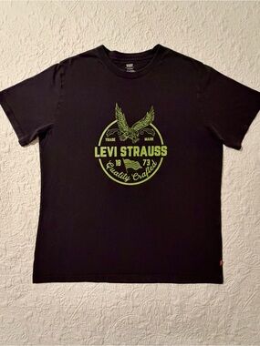 Levi’s | Quality Crafted 1873 Eagle Graphic T Shirt | Black & Green | Size Large